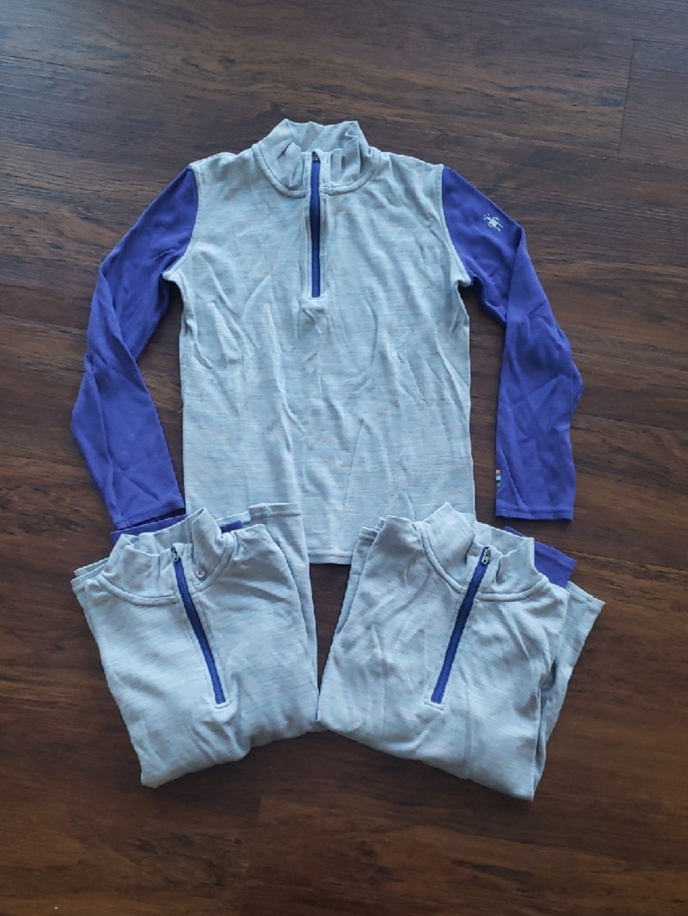 Smartwool Light Purple 100% Merino 1/4 Zip Size M Bundle Of 3 Outdoor Athleisure